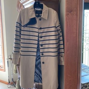 J Crew nautical trench coat